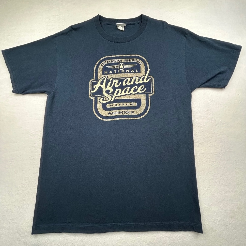 Smithsonian National Air and Space Museum Institution T-shirt Navy Large NASA